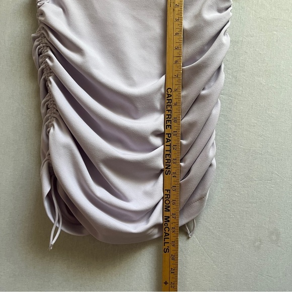 NWT Zara Lavender Ruched Mini Skirt Sz M - Picture 7 of 8